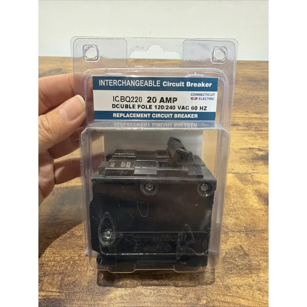 Connecticut ICBQ-2020 Interchangeable Circuit Breaker, 20 Amp double breaker
